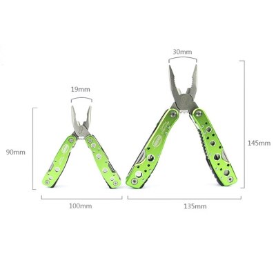 Jakemy 9 in 1 Multifunctional Folding Tool Water Resistant Maintenance Tools Pliers Hand Tools