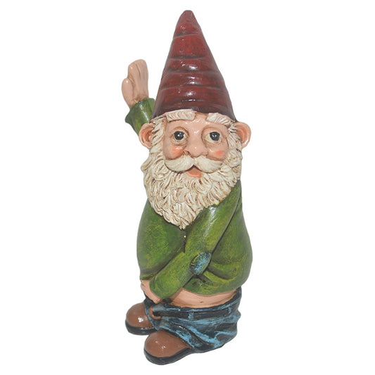 Resin ornaments for statues of white bearded gnomes and elderly people