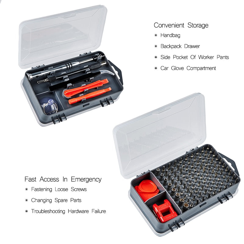 110  in 1 Screwdriver Set Magnetic Screwdriver Bit Torx Multi Mobile Phone Repair Tools Kit Electronic Device Hand Tool