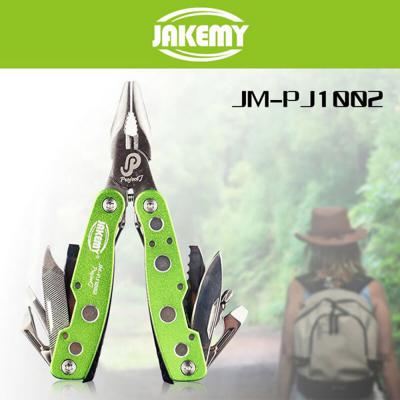 Jakemy 9 in 1 Multifunctional Folding Tool Water Resistant Maintenance Tools Pliers Hand Tools